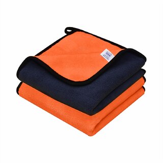                       iota Premium Microfiber Double Sided Cloth, Size 40x40 cm, 850 GSM for Cleaning Multi-Purpose                                              