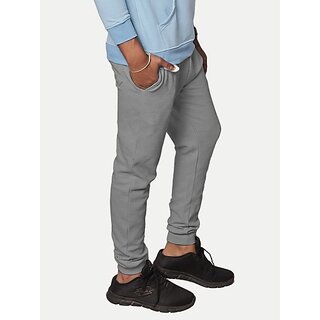                       Radprix Solid Men Grey Track Pants                                              
