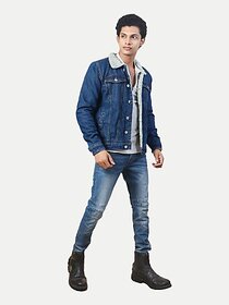 Radprix Regular Fit Men Dark Blue Trousers