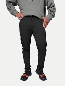 Radprix Regular Fit Men Black Trousers