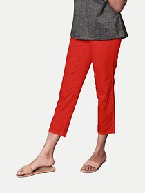 Radprix Regular Fit Women Red Trousers