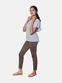 Radprix Regular Fit Women Brown Trousers