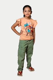 Radprix Regular Fit Girls Green Trousers