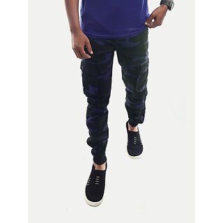                       Radprix Regular Fit Men Blue Trousers                                              