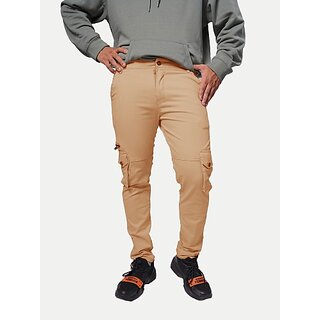                       Radprix Regular Fit Men Beige Trousers                                              