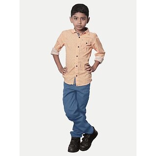                       Radprix Regular Fit Boys Blue Trousers                                              