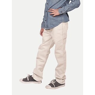                       Radprix Regular Fit Boys White Trousers                                              