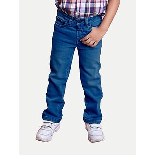                       Radrix Regular Fit Boys Dark Blue Trousers                                              