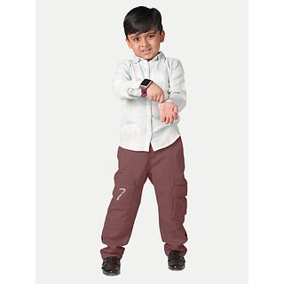                       Radprix Regular Fit Boys Red Trousers                                              