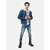 Radprix Regular Fit Men Dark Blue Trousers