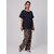 Radprix Regular Fit Women Black Trousers