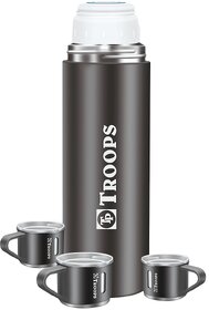 TP TROOPS Coffee Thermos Stainless Steel Vacuum Flask with Cup for Hot  Cold Drink TP-9117-Black