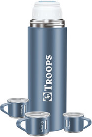 TP TROOPS Coffee Thermos Stainless Steel Vacuum Flask with Cup for Hot  Cold Drink TP-9117-Blue