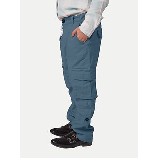                      Radprix Regular Fit Boys Blue Trousers                                              