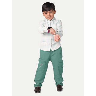                       Radprix Regular Fit Boys Light Blue Trousers                                              