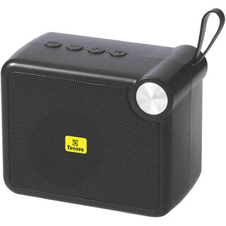                       TP TROOPS HIGH BASS SOUND SPLASHPROOF WOOFER FOR DEKSTOP WITH SD,AUX SLOT 48 W Bluetooth Speaker - Black-TP-3090-Black                                              