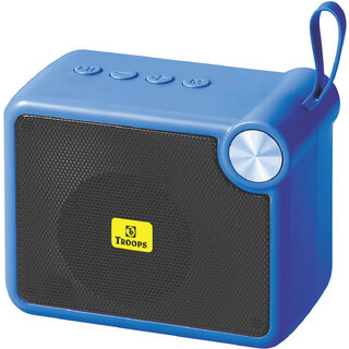                       TP TROOPS HIGH BASS SOUND SPLASHPROOF WOOFER FOR DEKSTOP WITH SD,AUX SLOT 48 W Bluetooth Speaker - Blue-TP-3090-Blue                                              