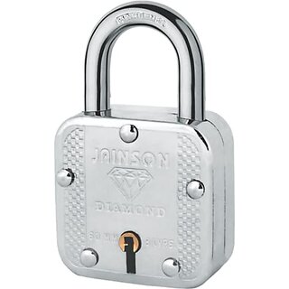                       Jainson 55mm Steel Square Diamond Lock 55                                              