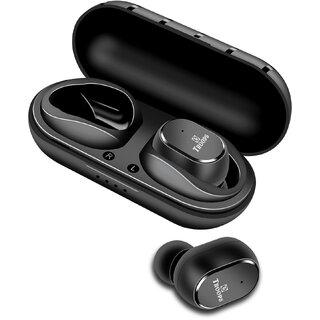                       TP TROOPS in Ear Bluetooth Earbuds - True Wireless Buds in a Compact Design With MultiSensor TP-7242-Black                                              