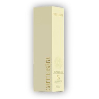 CARMASARA SPF 50 PA+++ Sunscreen UV Protection for Men  Women  Light  Moisturizing with White Curcumin  Soy Milk No