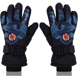 Aseenaa Winter Gloves For Men  Girls, Fits Everyone Above 10 years, Full Finger Bike Riding Gloves With Touch Screen