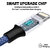 USB Type C 3 in 1 Nylon  Multiple USB Fast Charging Cable for All Type C Devices TP-2285-Blue
