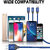 USB Type C 3 in 1 Nylon  Multiple USB Fast Charging Cable for All Type C Devices TP-2285-Blue