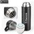 TP TROOPS Coffee Thermos Stainless Steel Vacuum Flask with Cup for Hot  Cold Drink TP-9117-Black