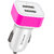 TP TROOPS Dual Port Car Charger, 20W Quick Charging,Smart IC Protection, Compatible with All Smartphone TP-639-Pink