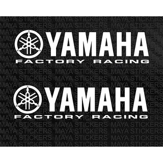 Yamaha factory racing sticker for motorcycles and scooters