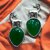 Blythe DIVA Oxidised Silver Deer Stud Earrings with Monalisa Stone