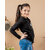 Kids Cave Full Sleeve Self Design Girls Jacket