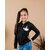 Kids Cave Full Sleeve Self Design Girls Jacket