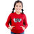 Kids Cave Full Sleeve Solid Girls Sweatshirt