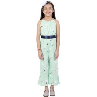                       Kids Cave Floral Print Girls Jumpsuit                                              