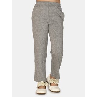                       Kids Cave Track Pant For Girls (Grey, Pack of 1)                                              