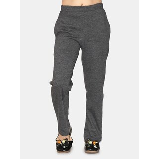 Kids Cave Track Pant For Girls (Grey, Pack of 1)