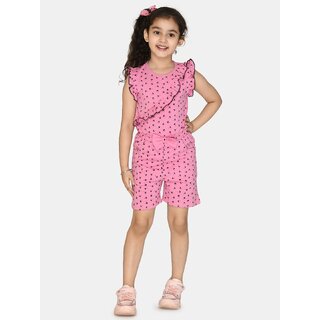                       Kids Cave Printed Girls Jumpsuit                                              