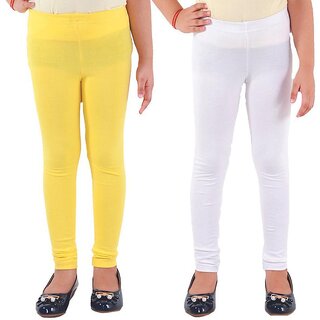                       Kids Cave Legging For Girls (Yellow Pack of 2)                                              
