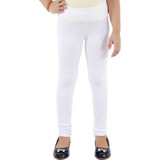 Kids Cave Legging For Girls (White Pack of 1)