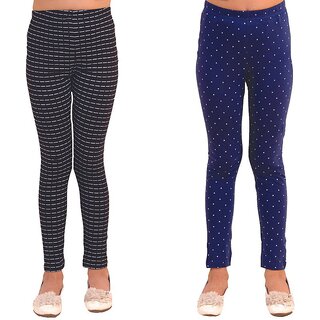                       Kids Cave Legging For Girls (Multicolor Pack of 2)                                              
