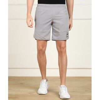 Slagen Solid Men Grey Sports Shorts
