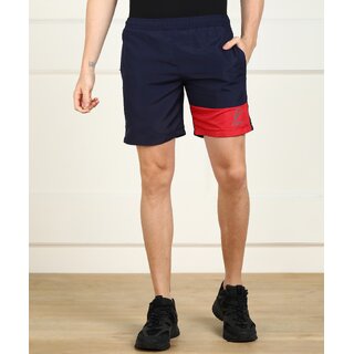 Slagen Self Design Men Blue Sports Shorts