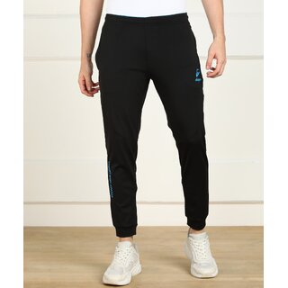                       Slagen Printed Men Black Track Pants                                              