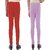 Kids Cave Legging For Girls (Red Pack of 2)