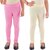 Kids Cave Legging For Girls (Beige Pack of 2)