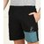 Slagen Self Design Men Black Sports Shorts