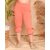 Kids Cave Capri For Girls Casual Solid Cotton Blend (Orange Pack of 1)
