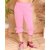 Kids Cave Capri For Girls Casual Solid Cotton Blend (Pink Pack of 1)