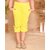 Kids Cave Capri For Girls Casual Solid Cotton Blend (Yellow Pack of 1)